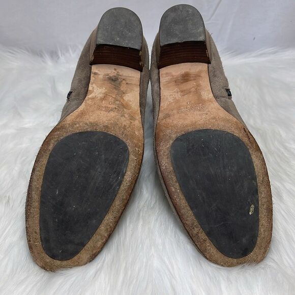 Aquatalia Farin Taupe Suede Booties Sz 10 - Picture 7 of 10